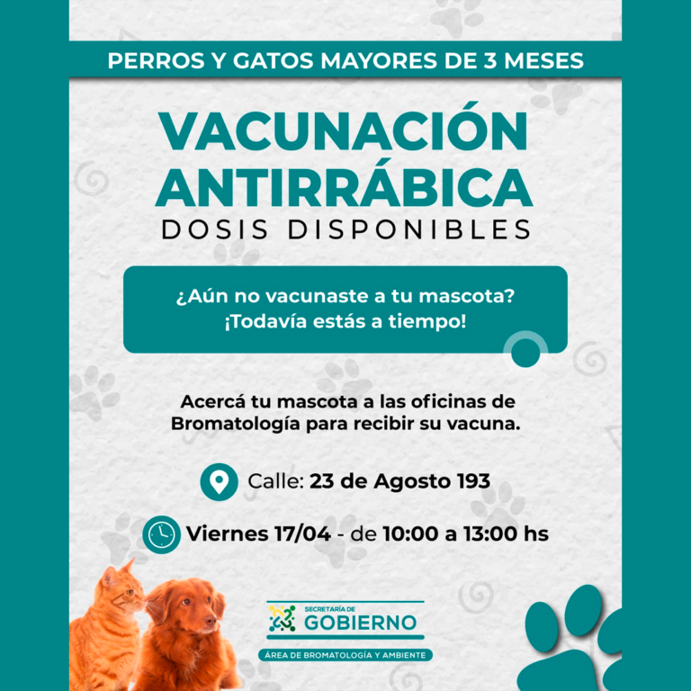 Vacunación Antirrábica Gratuita