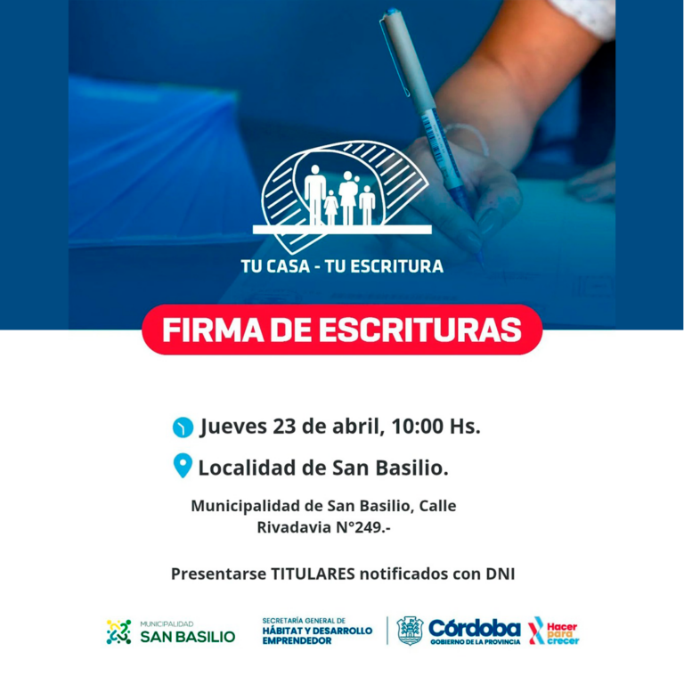 Familias de San Basilio firmarán sus escrituras sociales.